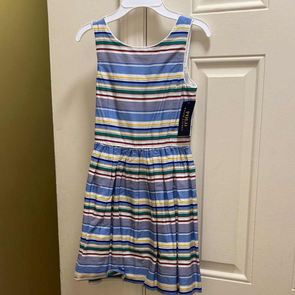 Ralph Lauren Kids Dress with Multicolor Stripes